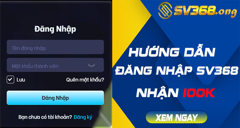 đăng nhập sv368